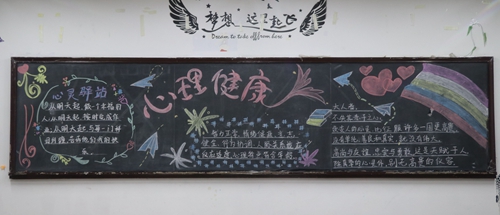 儒商书院开展心理健康教育主题黑板报评比活动