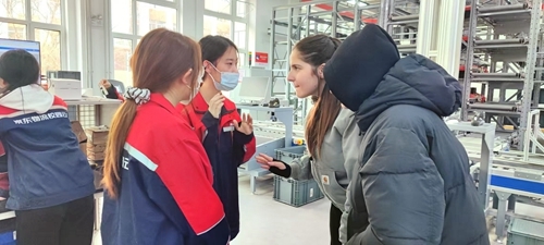 中意学生交流物流专业技能